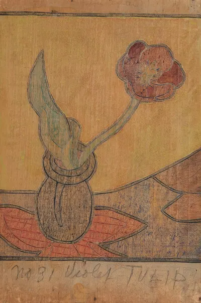 The Violet Tulip, New York by Бланш Лаззель, 1920 — digital art print download