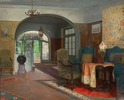 An Interior by Карл Пробст — digital art print download