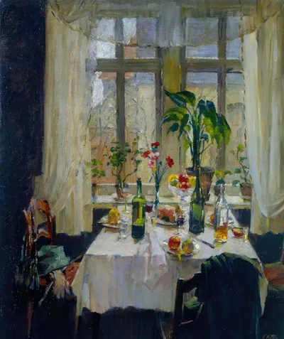 Besuch am Nachmittag by Чарльз Веттер, 1927 — digital art print download