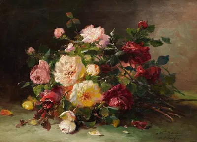 Bouquet de roses by Южен Анри Кошуа — digital art print download