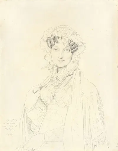 Portrait de Madame Joseph Balze by Жан Огюст Доминик Энгр, 1828 — digital art print download