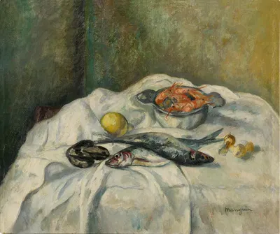 Harengs et crevettes by Анри Мангин, 1934 — digital art print download