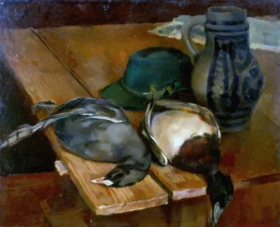 Ein Blaßl und eine Weißente by Hiasl Maier-Erding, 1926 — digital art print download