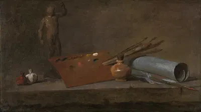 Attributes of the Painter by Жан Симон Шарден — digital art print download