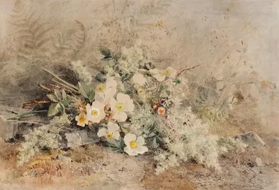 Ein Strauss mit Wildrosen by Marie Egner — digital art print download