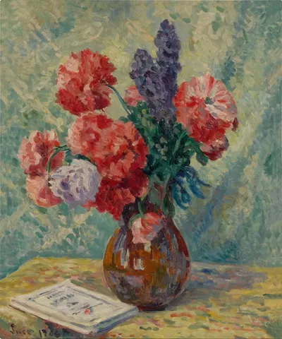Vase de fleurs by Максимильен Люс, 1906 — digital art print download
