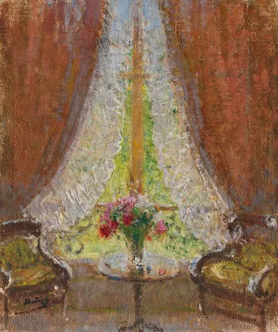 Le bouquet à la fenêtre by Pierre-Eugène Montézin — digital art print download