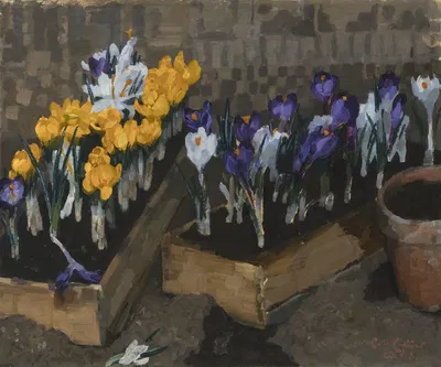 Krokusse by Reinhold Max Eichler, 1908 — digital art print download