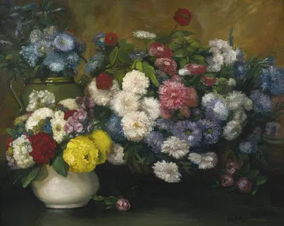 Flowers in Three Vases by Альбер Дюбуай-Пийе — digital art print download