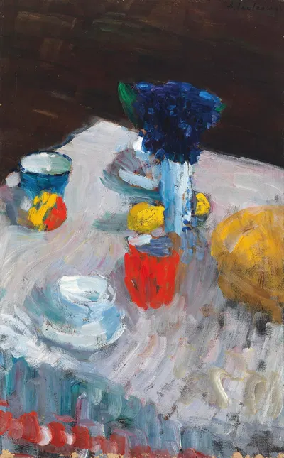 Gedeckter Tisch (laid table) by Алексей фон Явленский, 1904-1905 — digital art print download