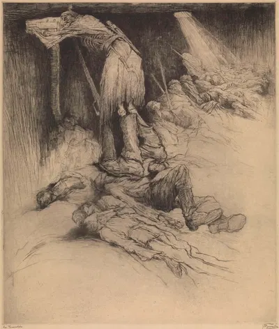 Trench by Jules De Bruycker, 1916 — digital art print download