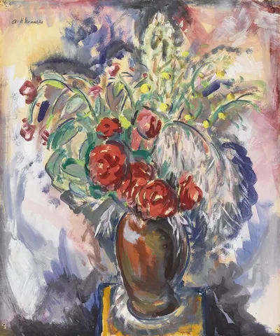 Still Life with Roses in a Vase by Alfred Henry Maurer — digital art print download