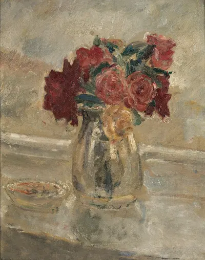 Roses in a vase by Дама Этель Уокер — digital art print download