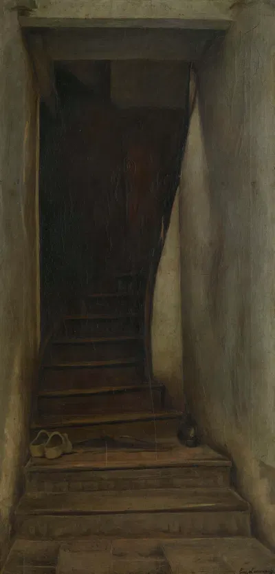 The Staircase by Eugène Laermans, 1896 — digital art print download