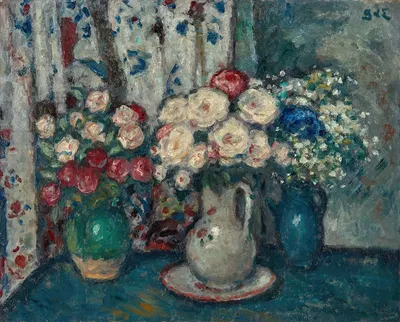 Deux bouquets de roses by Жорж д'Эспаньят — digital art print download