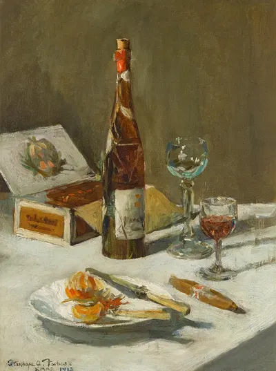 A Christmas Repast by Стэнхоуп Александр Форбс, 1913 — digital art print download