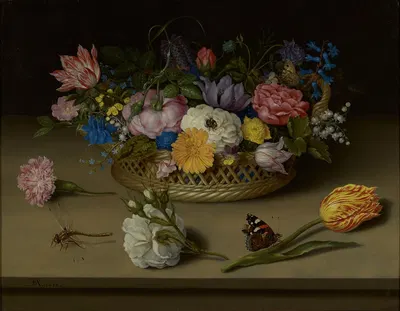 Flower Still Life by Ambrosius Bosschaert the Elder, 1614 — digital art print download