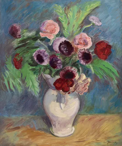 Still Life of Flowers in a Vase by Бернард Менинский — digital art print download