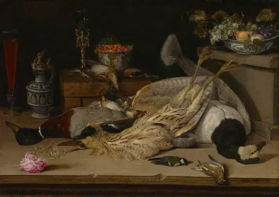 Still Life with Dead Birds by Христоффель ван ден Берге, 1624 — digital art print download