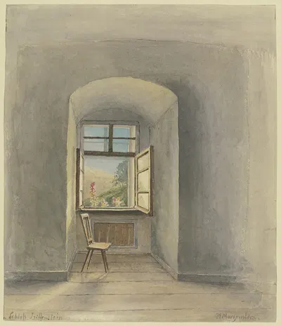 Fenster im Schloß Triffenstein am Main by Фридрих Эрнст Морганштерн — digital art print download