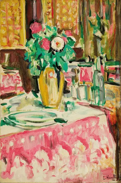 Still Life with Roses in an Interior by Джордж Лесли Хантер — digital art print download