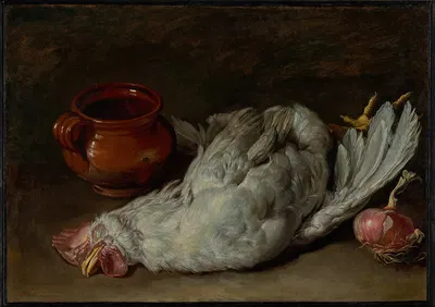 Still Life with Hen and Onion by Джакомо Черути — digital art print download