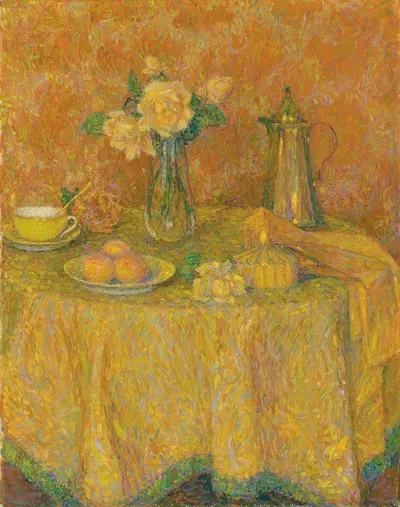 La table, harmonie jaune by Анри Ле Сиданер, 1927 — digital art print download
