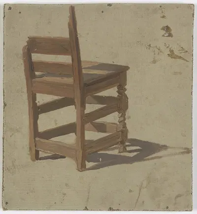 Wooden chair by Якоб Беккер — digital art print download