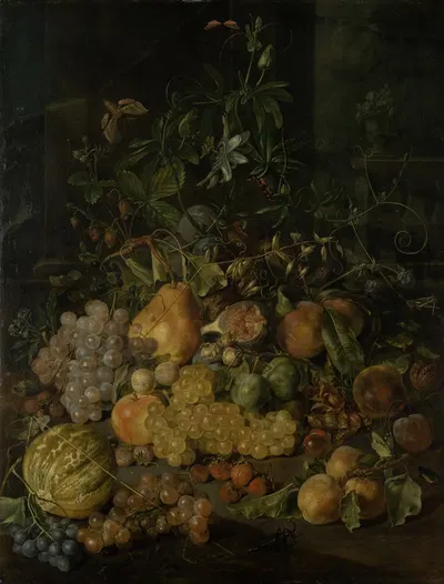 Still Life with Fruits by Иоганн Даниэль Багер, 1780 – 1781 — digital art print download