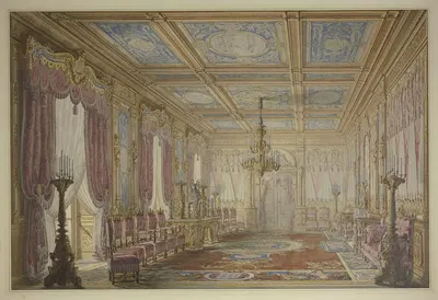 Modern hall by Ludwig Daniel Philipp Schmidt — digital art print download