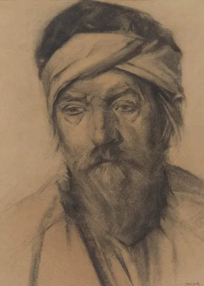 Head of an old man by Мина Арндт — digital art print download