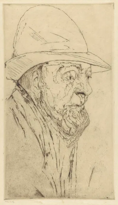Old man's head by Мина Арндт — digital art print download