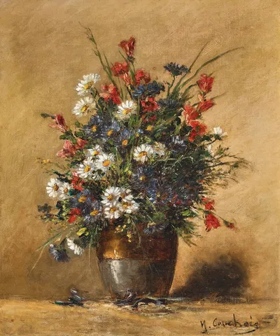 A Bouquet of Field Flowers by Южен Анри Кошуа — digital art print download