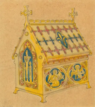 Design executed for Jones and Willis, metal and wood-workers and church furniture manufacturers of Birmingham and London by…