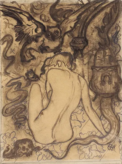 Nu avant la Messe Noire by Поль Рансон — digital art print download