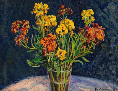 Bouquet de Giroflets by Гюстав Карьо — digital art print download