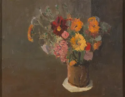 Still Life (Michaelmas Daisies in a Pot Tankard) by Роджер Фрай — digital art print download