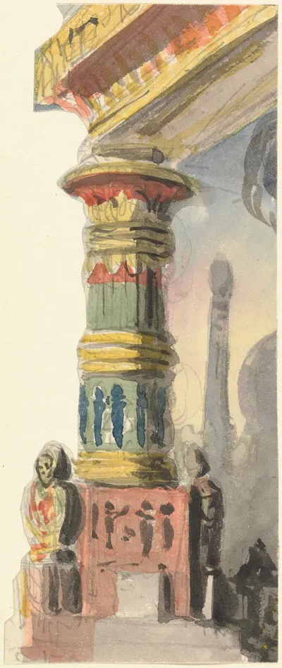Design for an Egyptian Column by Thomas Grieve — digital art print download