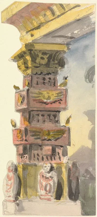 Design for an Egyptian Column by Томас Грив — digital art print download