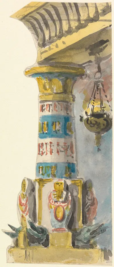 Design for an Egyptian Column by Thomas Grieve — digital art print download