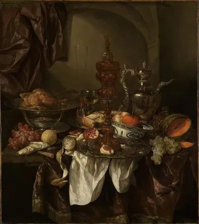 Prunkstillleben by Авраам ван Бейерен, 1655 — digital art print download