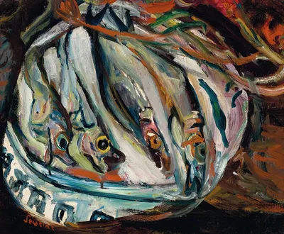 Nature morte aux poissons by Шаим Сутин — digital art print download