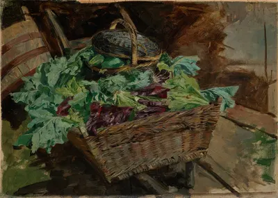 Korb mit Gemüse by Фриц Бёле — digital art print download