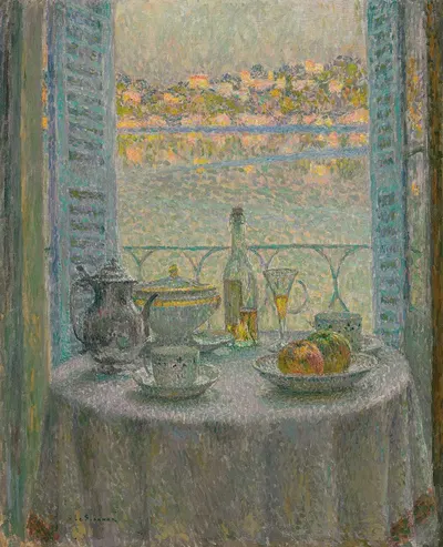 La table ronde by Анри Ле Сиданер, 1925 — digital art print download