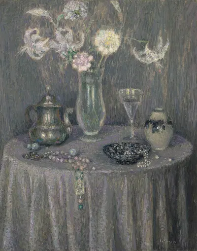 La table, harmonie grise by Анри Ле Сиданер, 1927 — digital art print download
