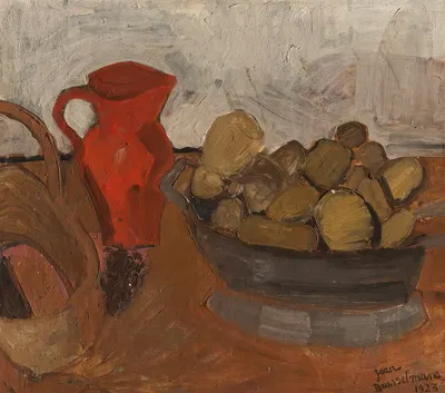 Nature morte au pichet rouge by Jean Brusselmans, 1923 — digital art print download
