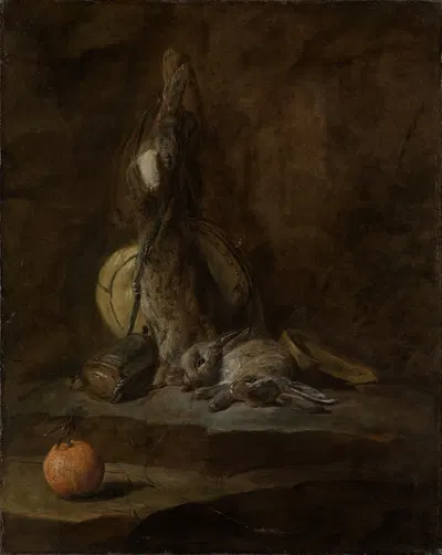 Still life with dead rabbit by Жан Симон Шарден — digital art print download