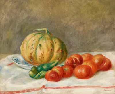 Melon et tomates by Пьер-Огюст Ренуар, 1903 — digital art print download