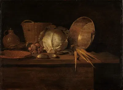 Küchenstillleben by Квирийн Ван Бреекеленкам, 1660 — digital art print download