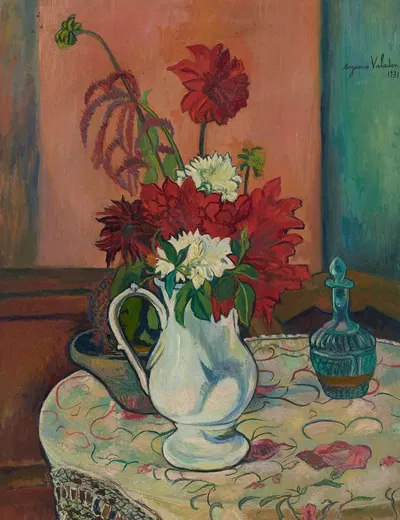 Nature morte au vase de fleurs by Сюзанна Валадон, 1931 — digital art print download